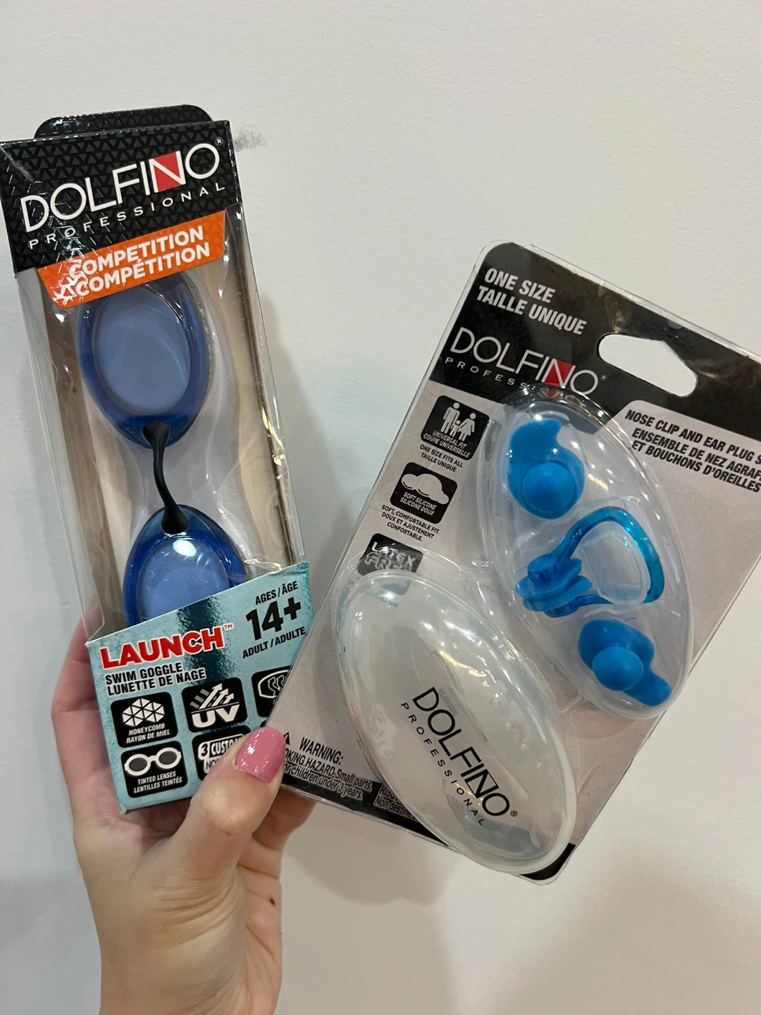 Dolfino Swim Goggle & Nose Clip/Ear Plug Set
