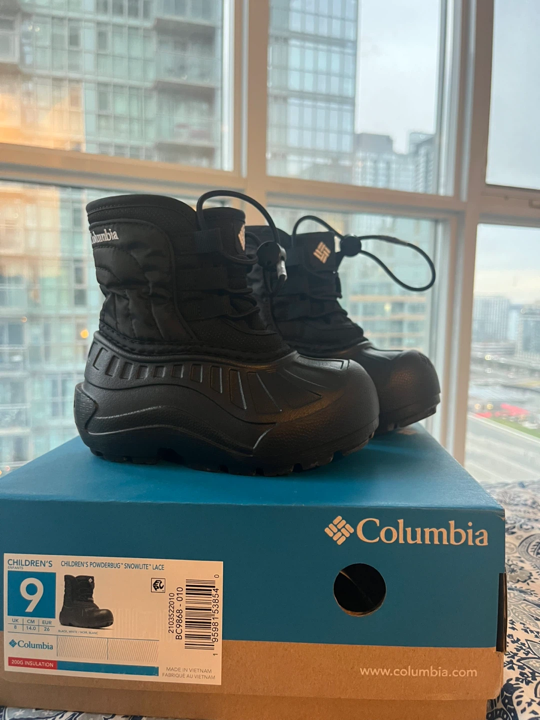 ✨NEW Columbia Children's Powderbug Snowlite Lace Boots - Size 9