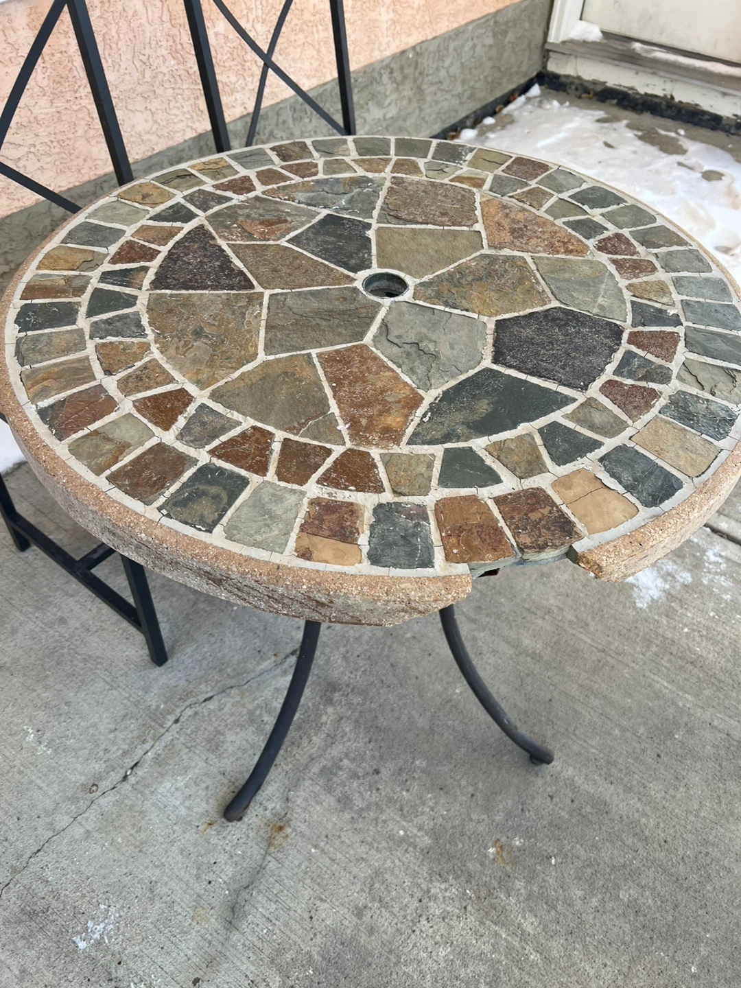Mosaic Patio Table with two chairs - photo 2