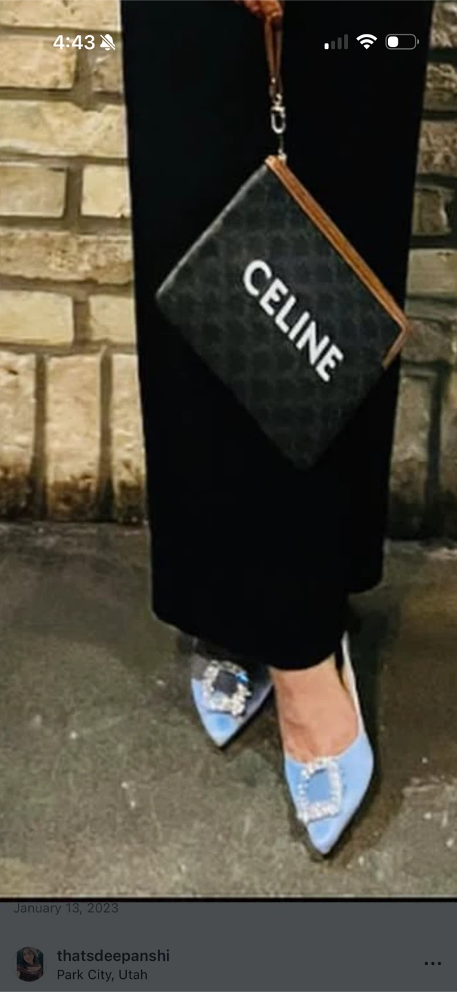 Celine pouch wristlet