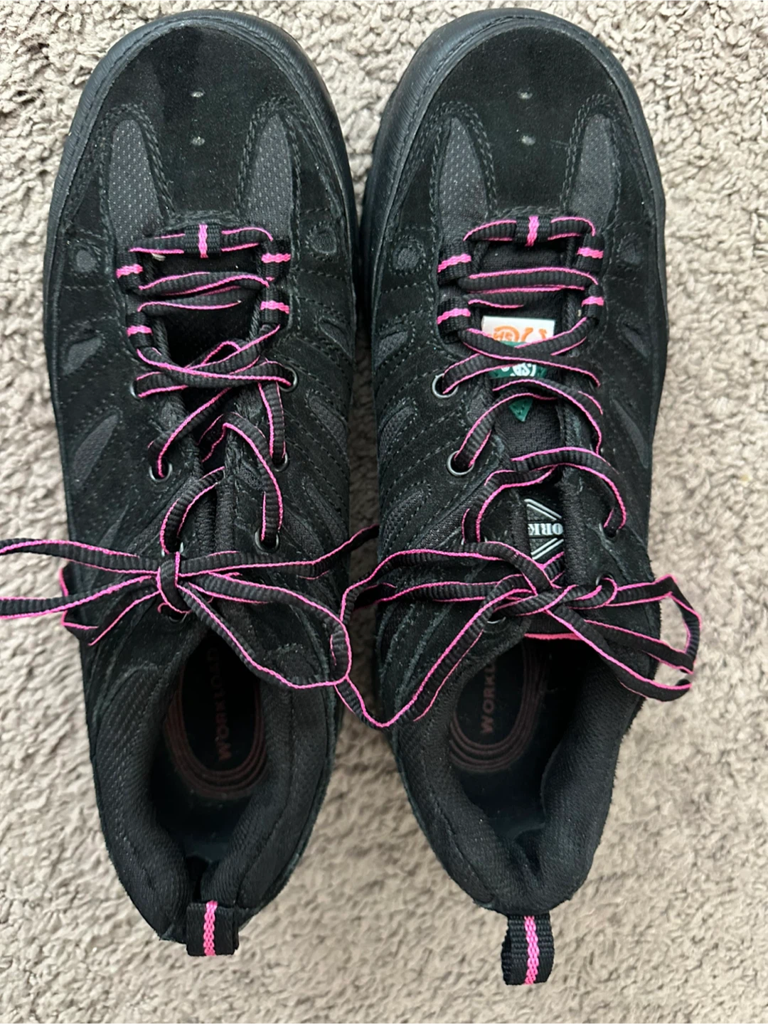 Workload Steel toe - Black & Pink Women's Shoes -size 10