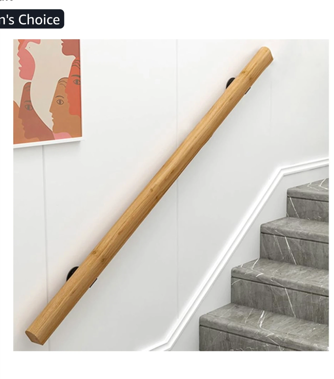 Wooden Handrail for Stairs.  NEW