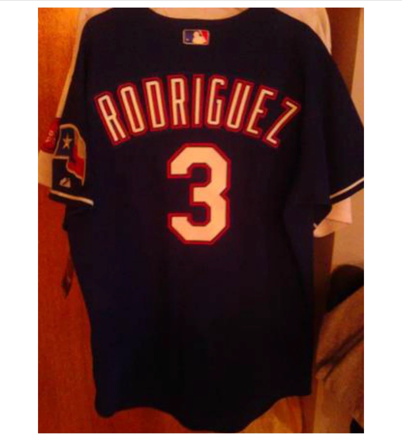 MLB Rodriguez #3 Texas Rangers Jersey - photo 3