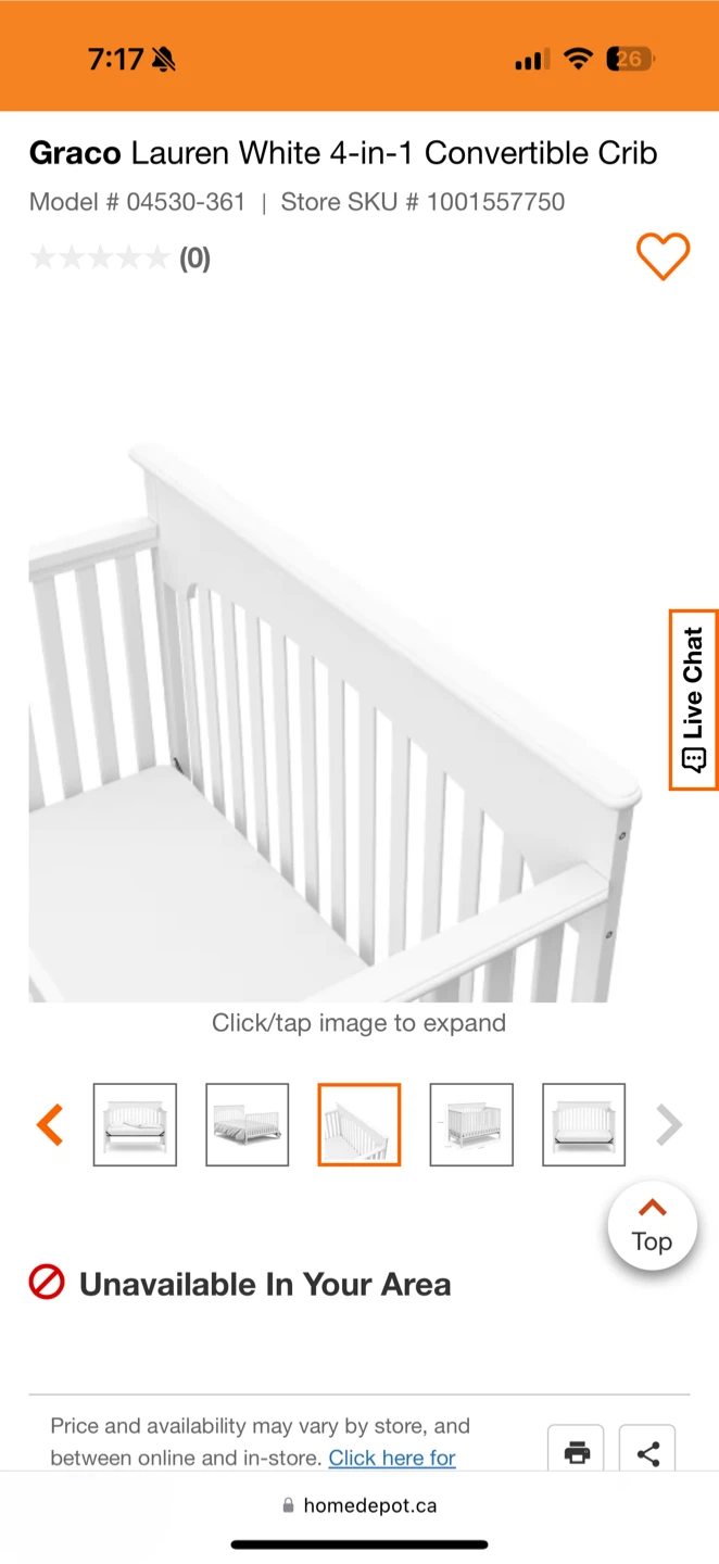 Graco Lauren White 4-in-1 Convertible Crib - photo 3