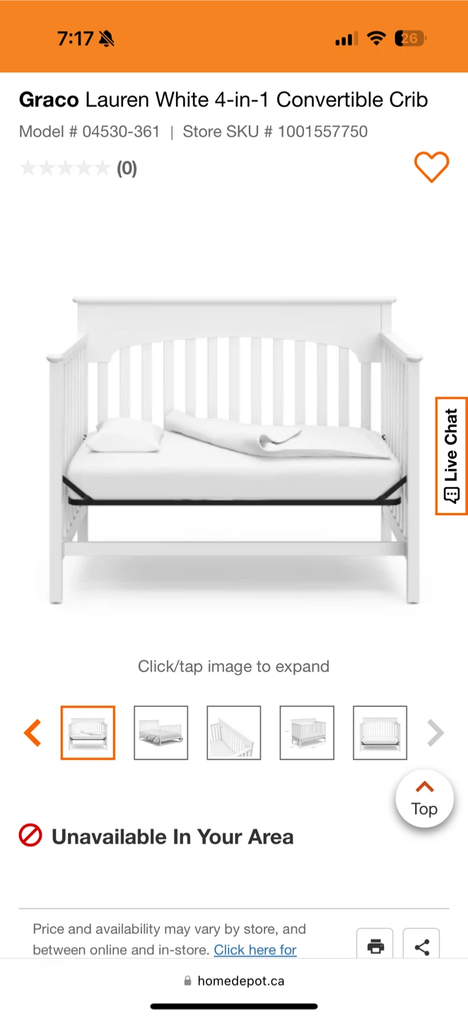 Graco Lauren White 4-in-1 Convertible Crib - photo 2