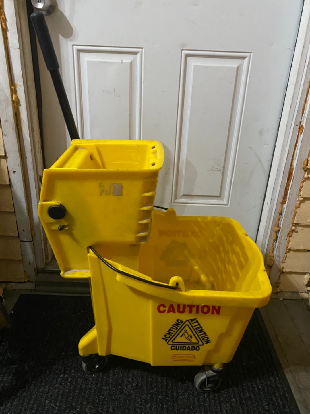 Yellow Mop Bucket with Wringer - photo 2