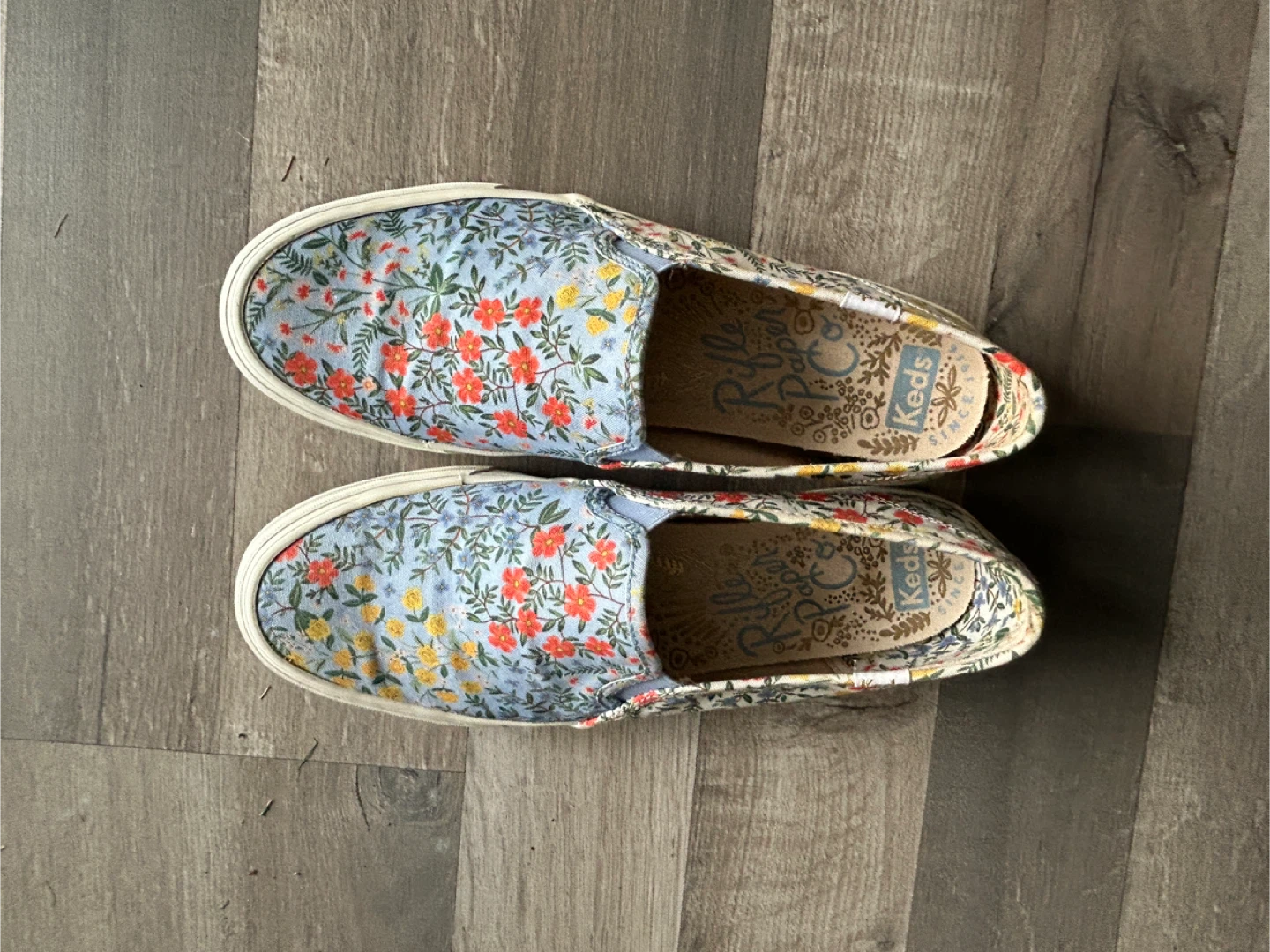 Keds x Rifle Paper Co. Floral Slip-On Sneakers