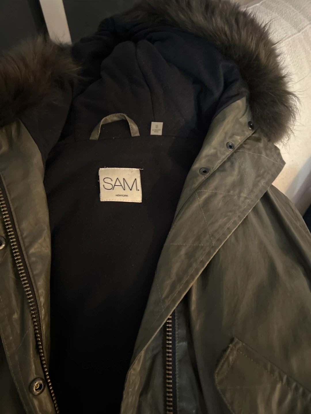 SAM. New York Olive Green Parka - Size S - photo 2