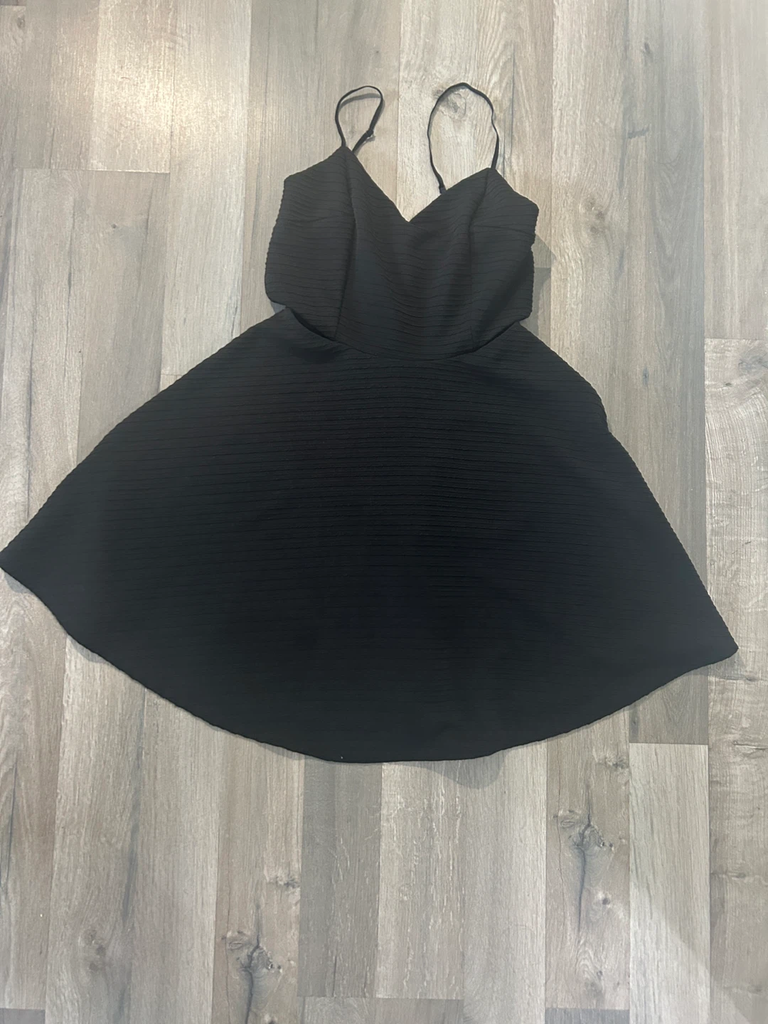 Black Dress side cutout dress