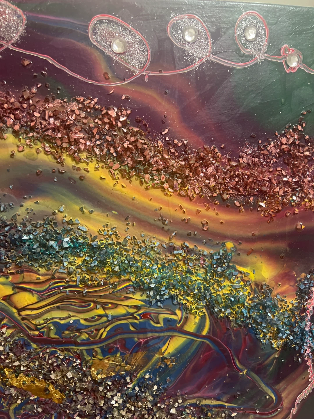 Abstract Glitter Canvas Art 18” X 24” - photo 4