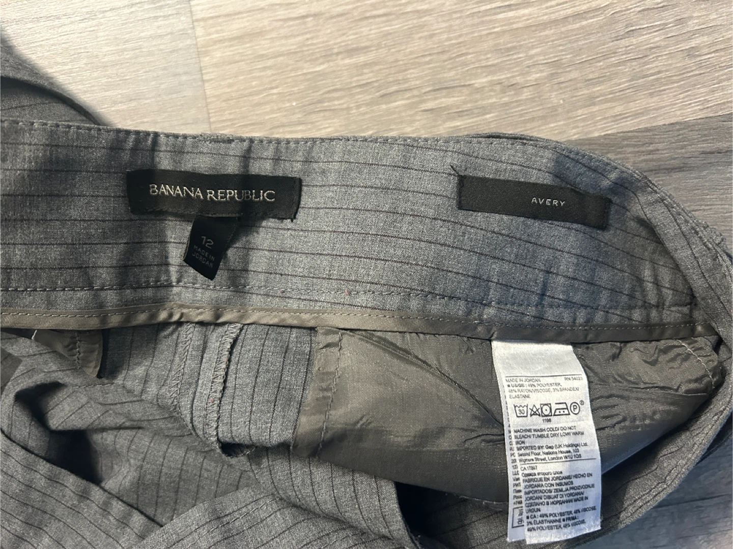 Banana Republic Avery Pinstripe Pants - Size 12 - photo 2