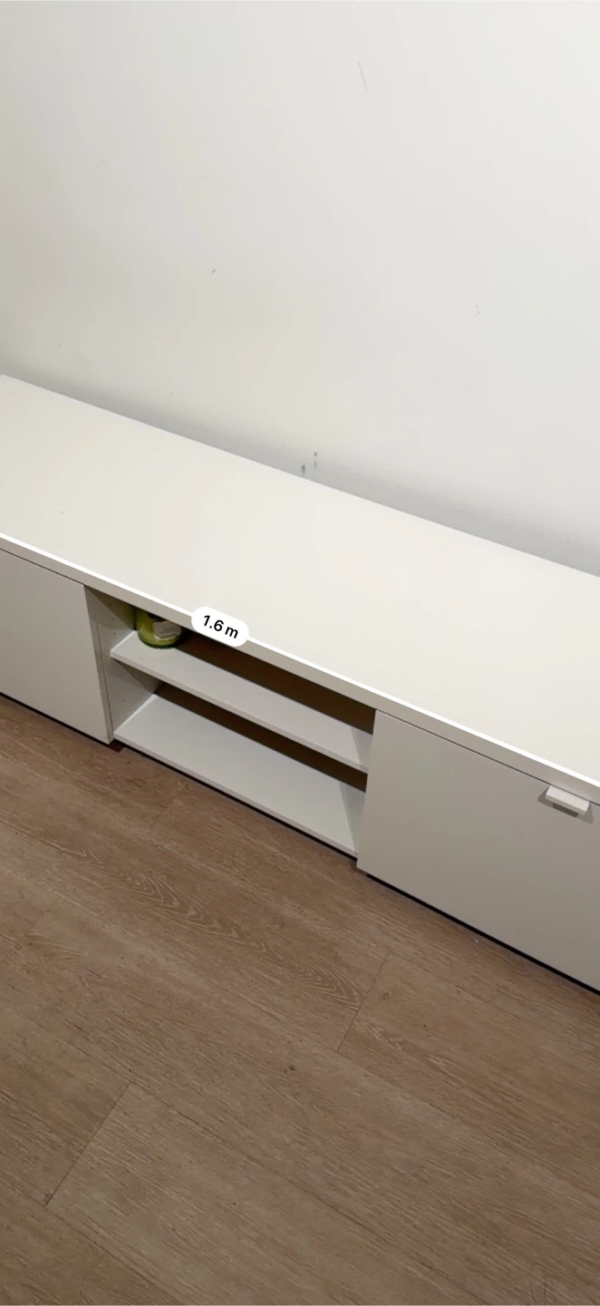 White & Wood TV Stand/ Console + Zara jacket - photo 3