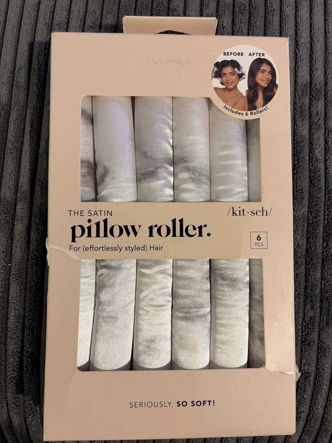 Kitsch Satin Pillow Rollers - 6 Pcs