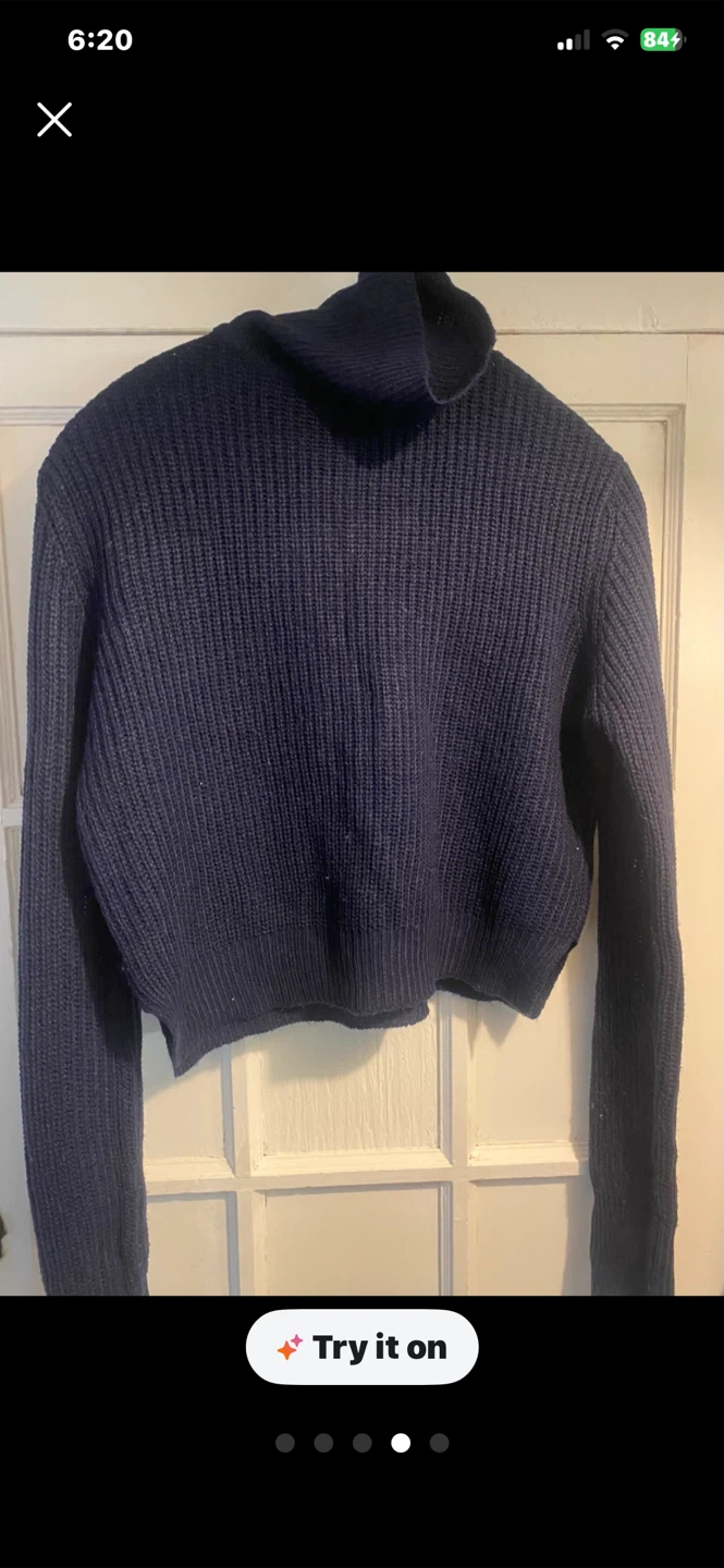 2- $30—-Turtle Neck Cropped Sweater