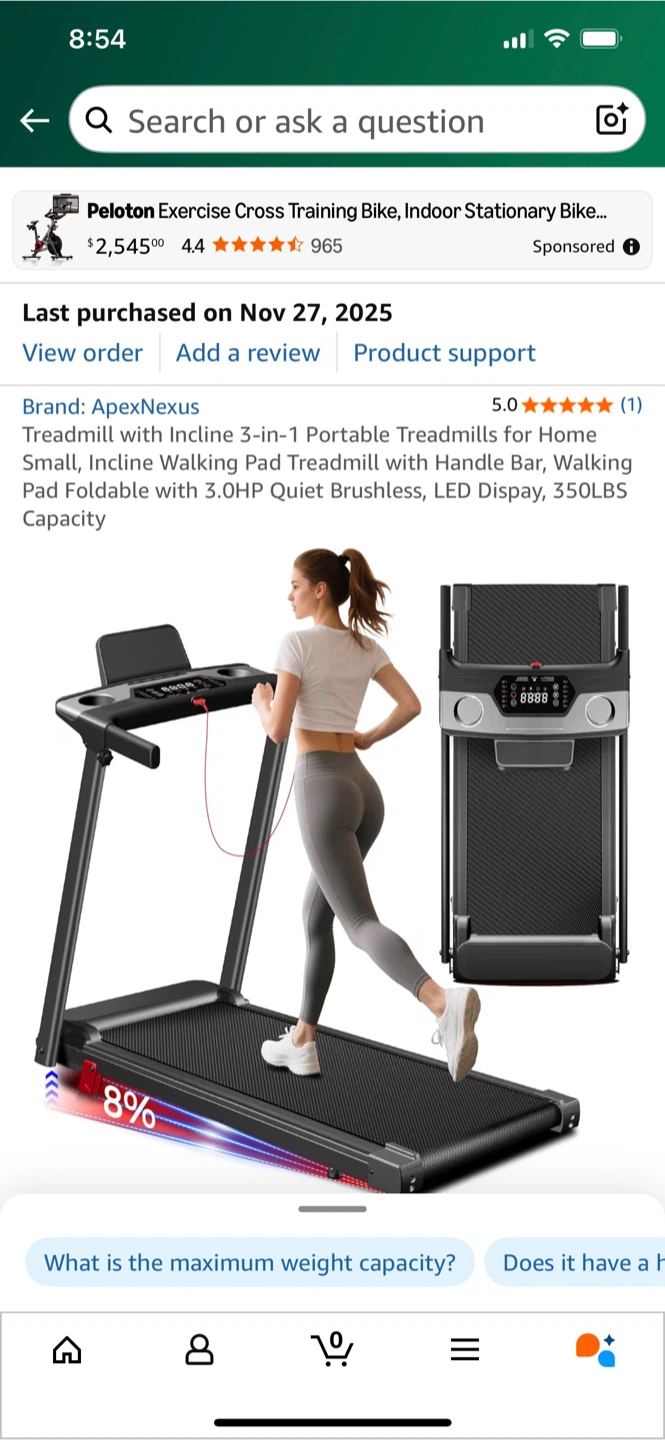 ApexNexus Under Desk Treadmill - New in Box! - photo 3
