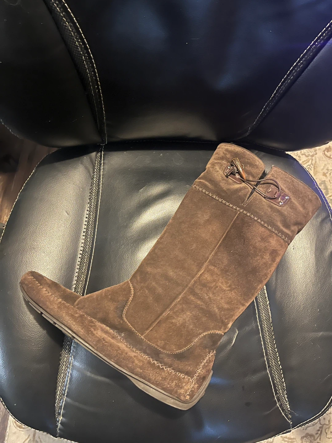 Salvatore Ferragamo Brown Suede Boots - photo 5