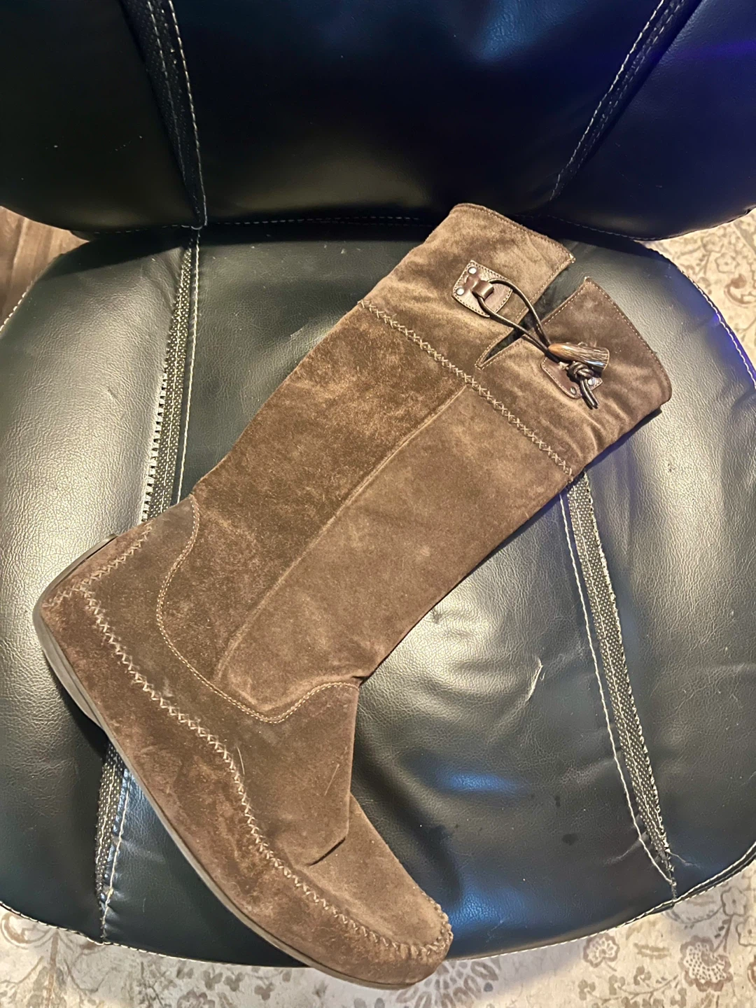 Salvatore Ferragamo Brown Suede Boots - photo 3