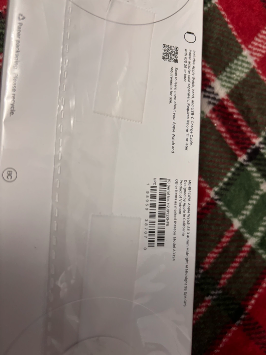 New Apple Watch SE 3 40mm Midnight Aluminum - photo 3