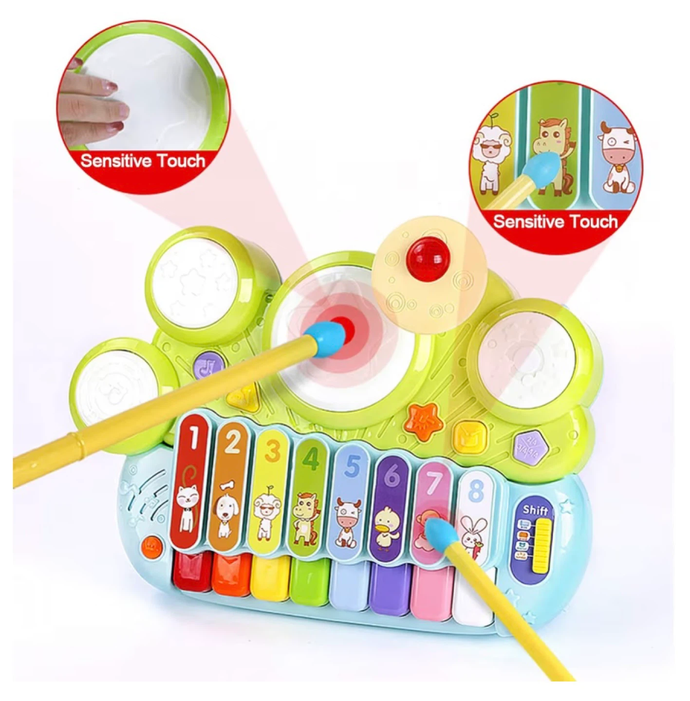 5-in-1 Baby Piano Drum - photo 5