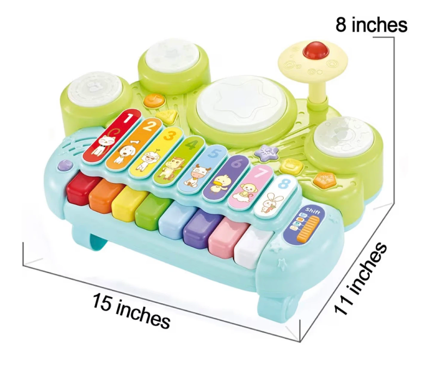 5-in-1 Baby Piano Drum - photo 2