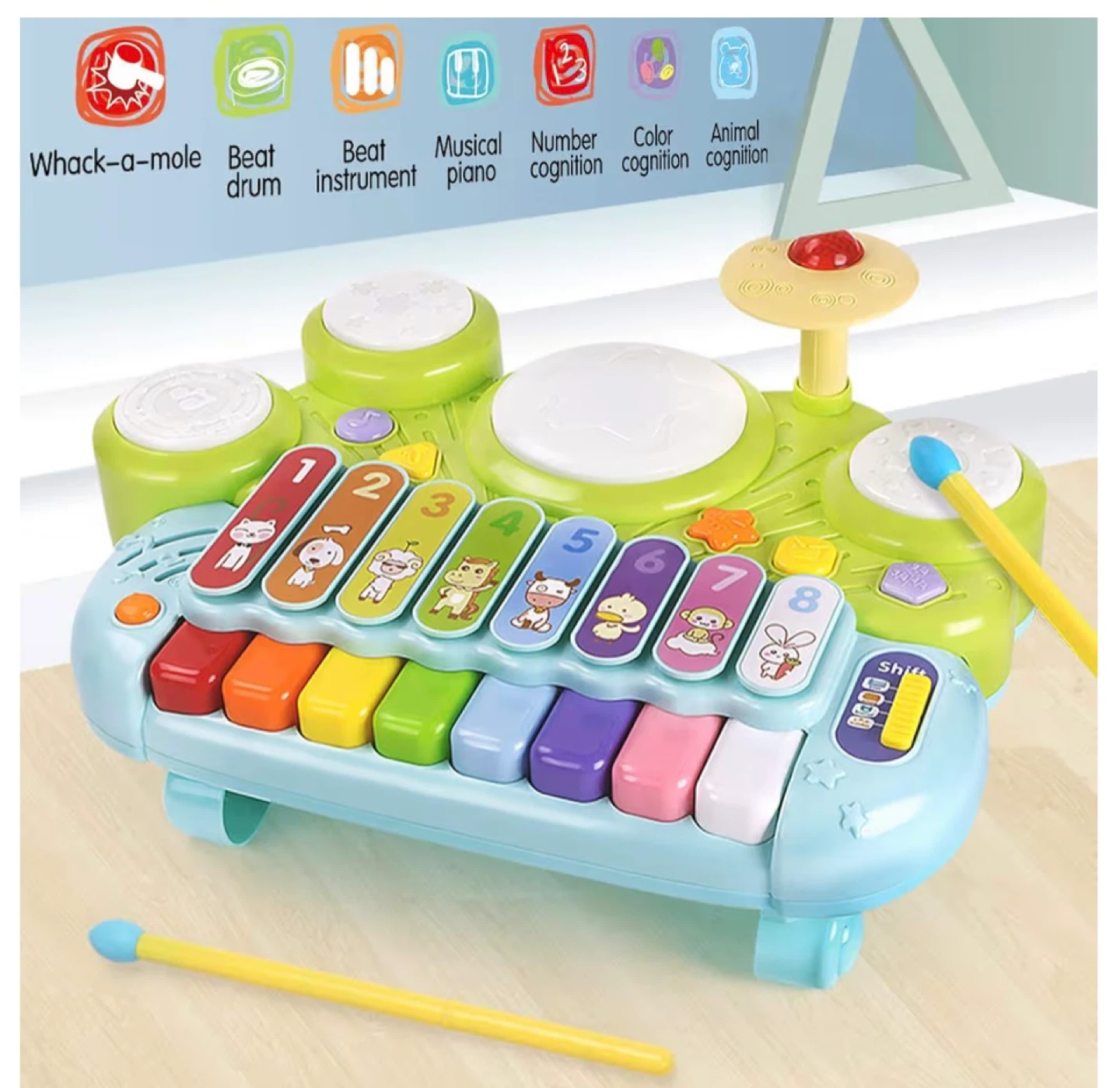 5-in-1 Baby Piano Drum - photo 3