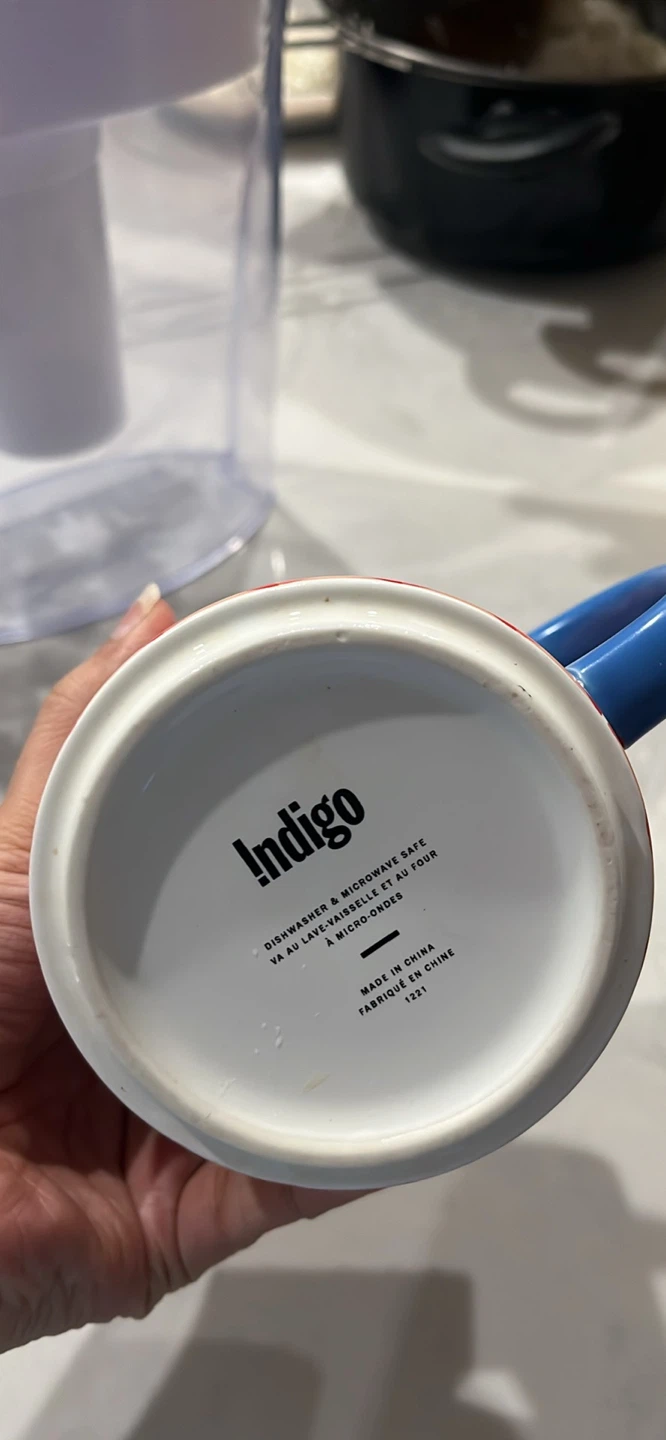 Indigo 'P' Monogram Mug - photo 4