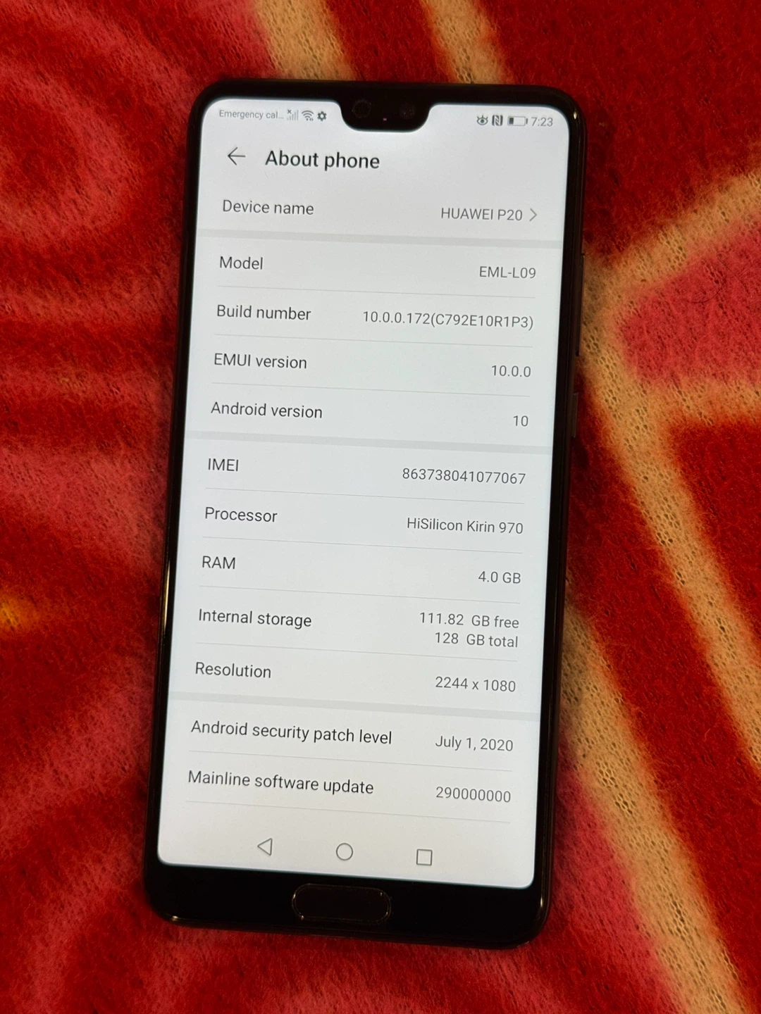 Huawei P20 Black, 128GB