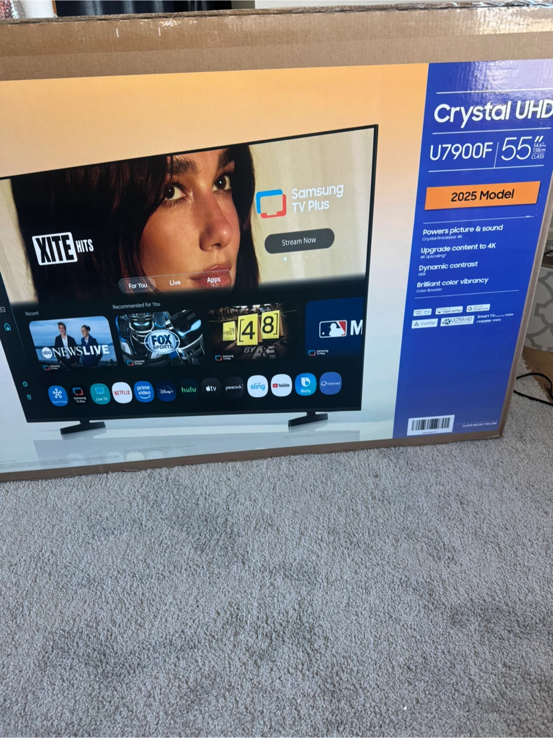New Samsung Crystal UHD U7900F 55" TV - photo 2