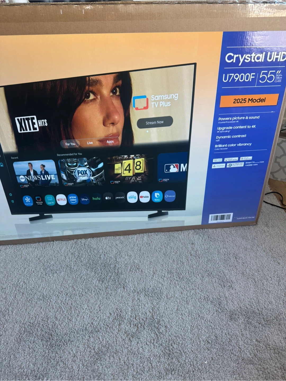 New Samsung Crystal UHD U7900F 55" TV