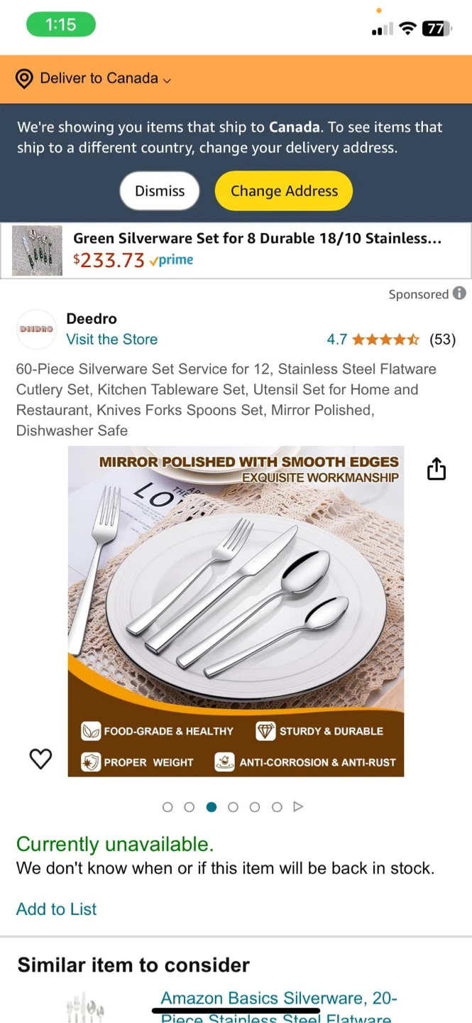 Piece Silverware Set, New 16 - photo 2
