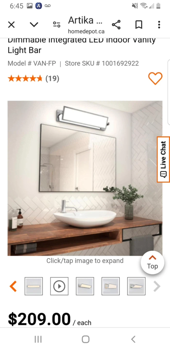 Artika Reflection LED Vanity Light - New in Box! - photo 3