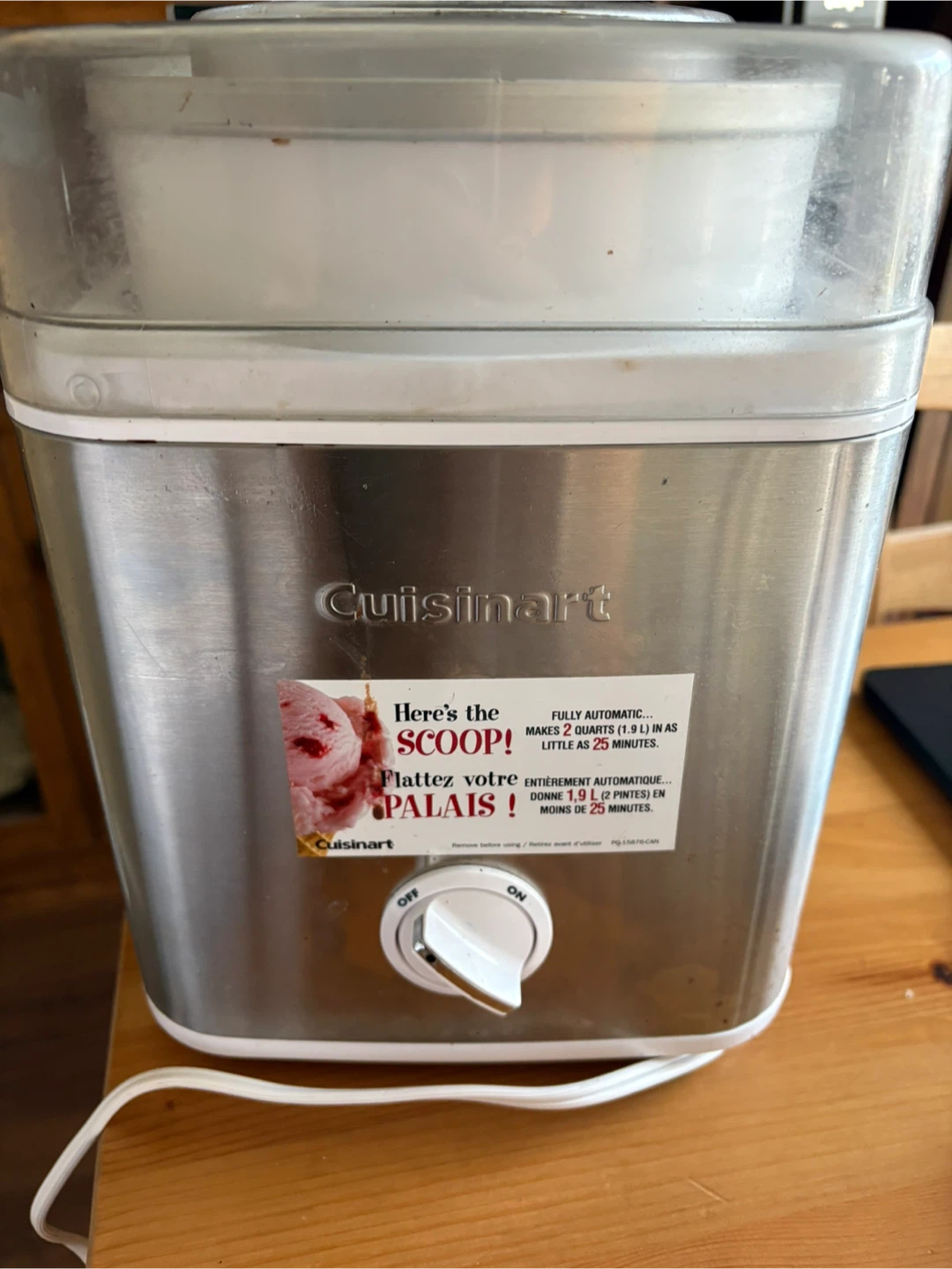 Cuisinart Ice Cream Maker - Makes 2 Quarts