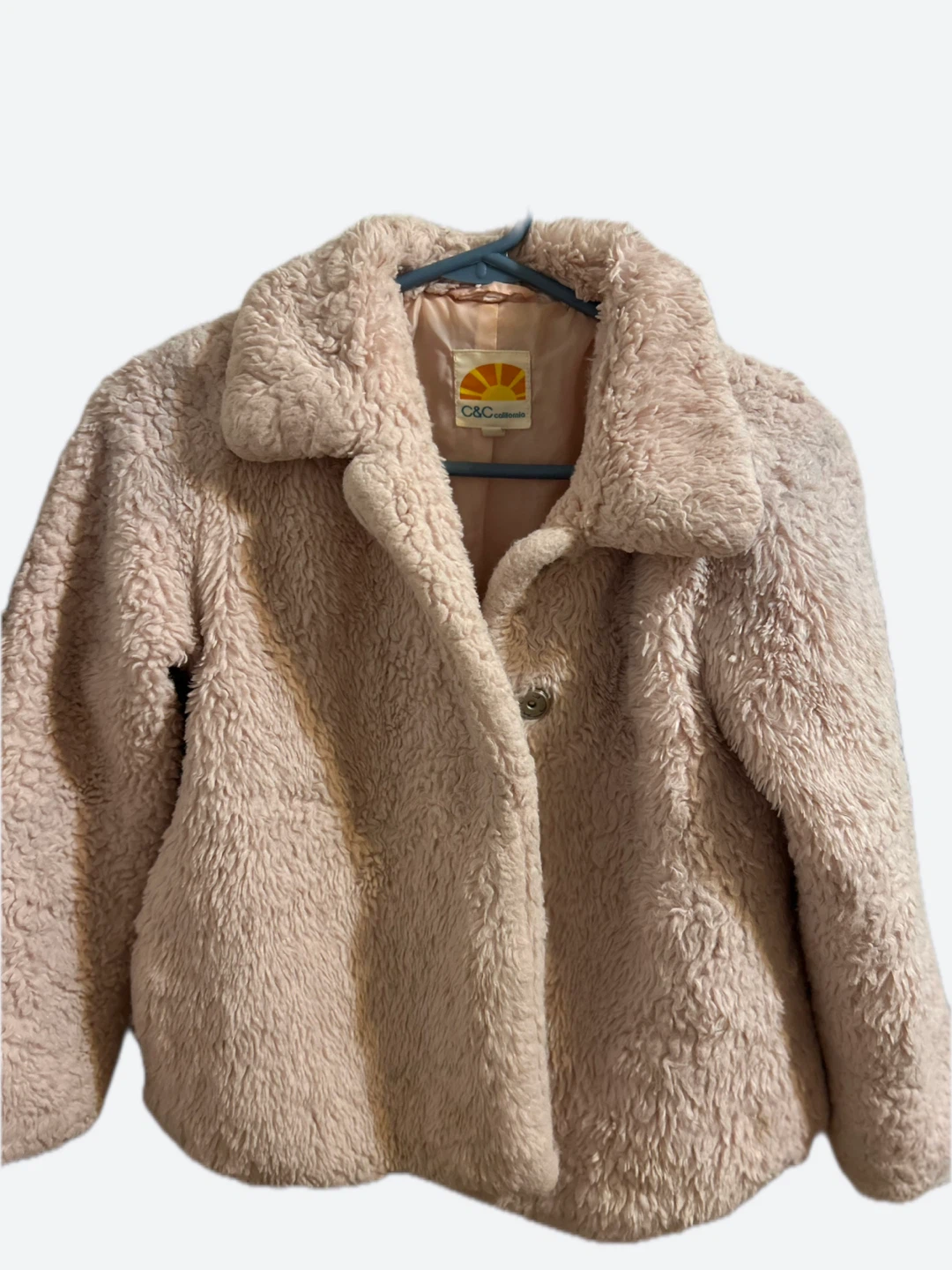 Light Pink Fuzzy Jacket #Gifting