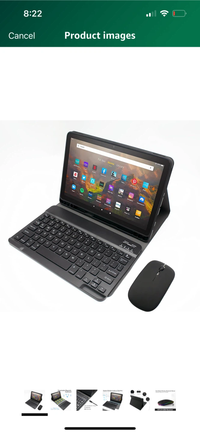 Wireless Keyboard & Mouse for Tablet