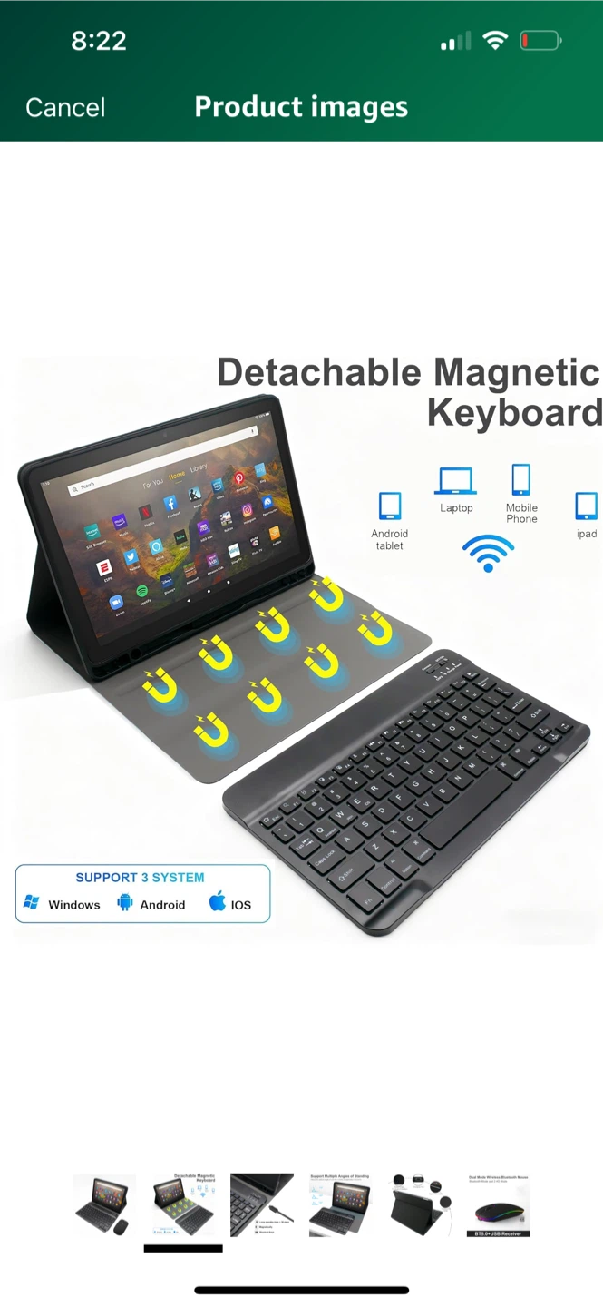 Wireless Keyboard & Mouse for Tablet - photo 2