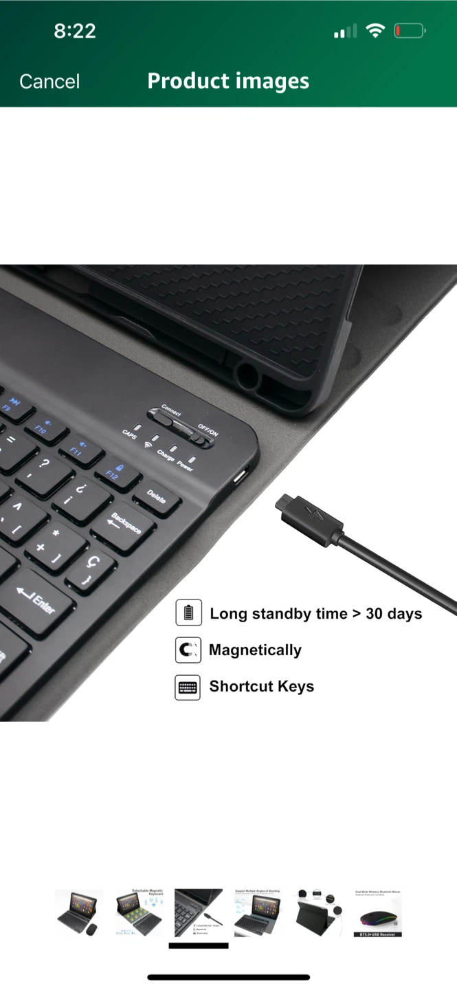 Wireless Keyboard & Mouse for Tablet - photo 3
