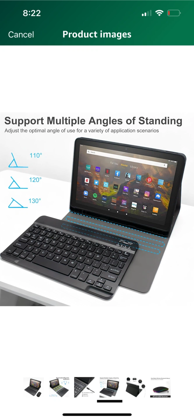 Wireless Keyboard & Mouse for Tablet - photo 4