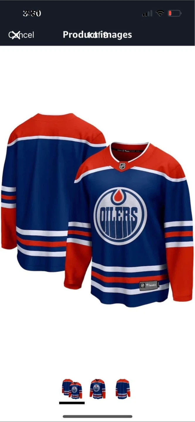 Edmonton Oilers NHL Fanatics Jersey