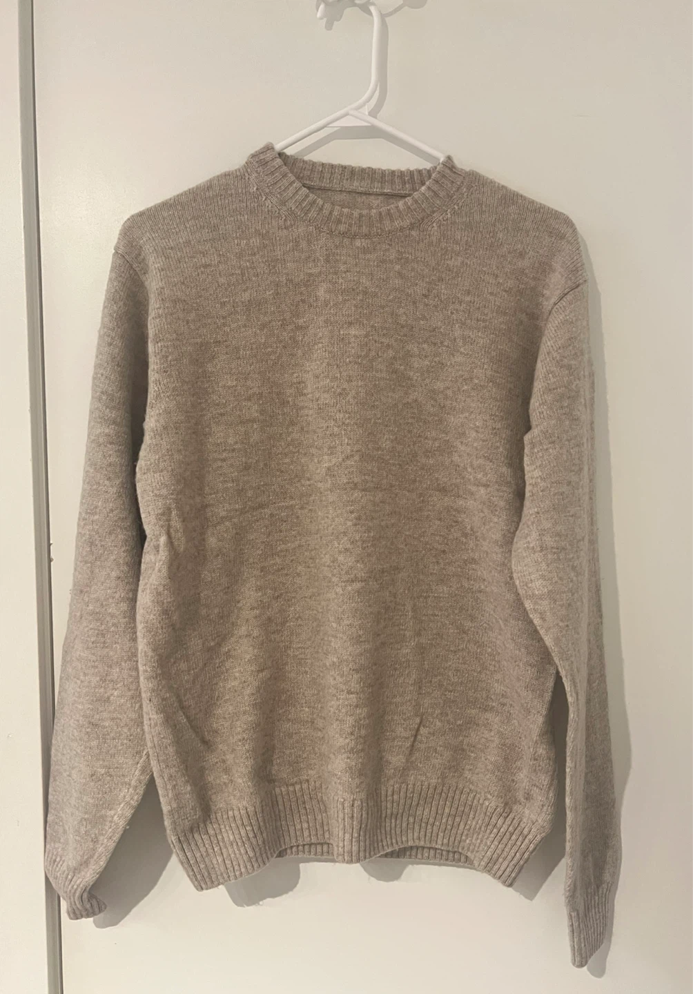 Muji Beige Crew Neck Sweater 100% wool - photo 2