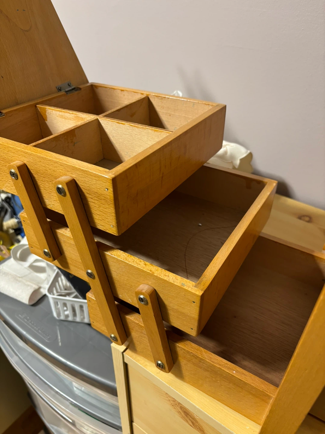 Wooden Sewing Box