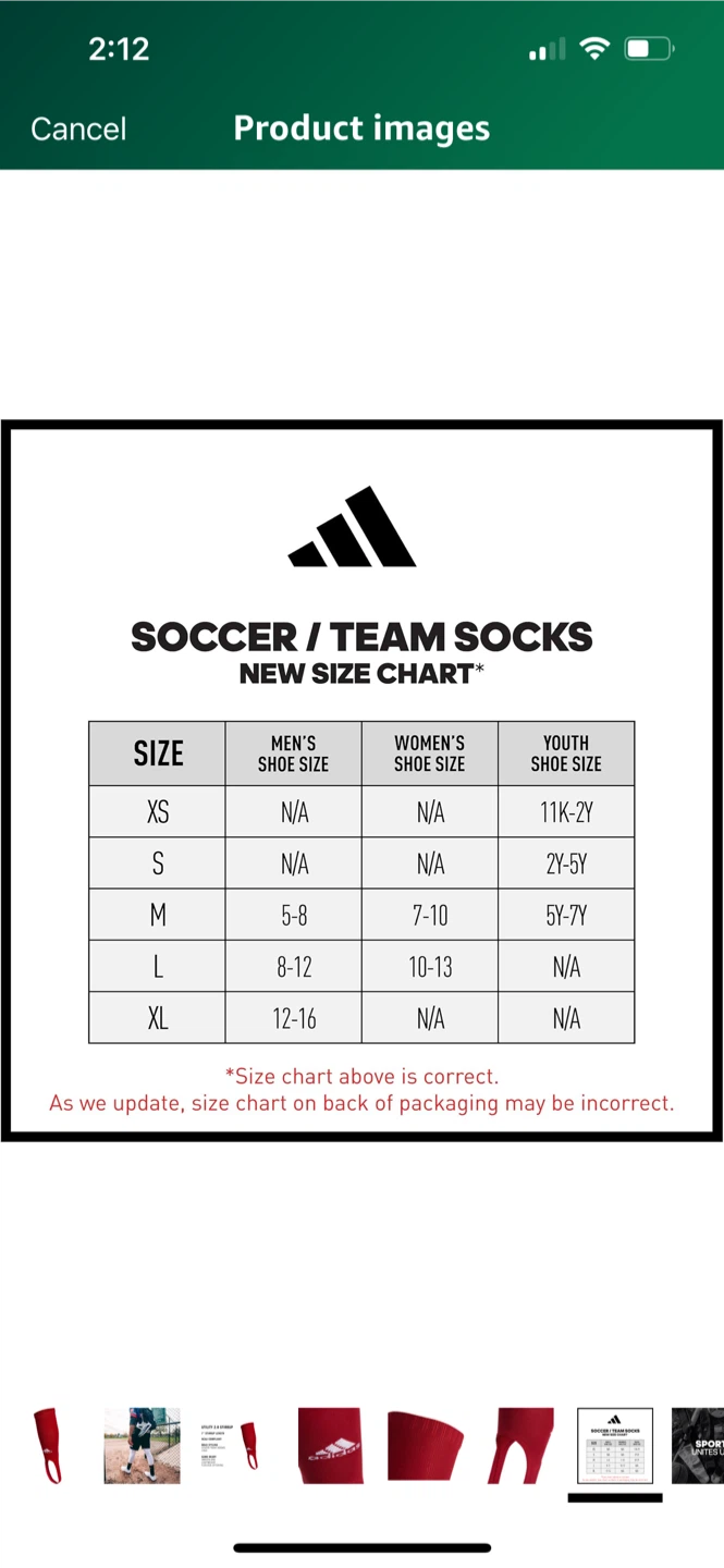 Adidas Utility 2.0 Stirrup Soccer Socks - Size M - photo 5