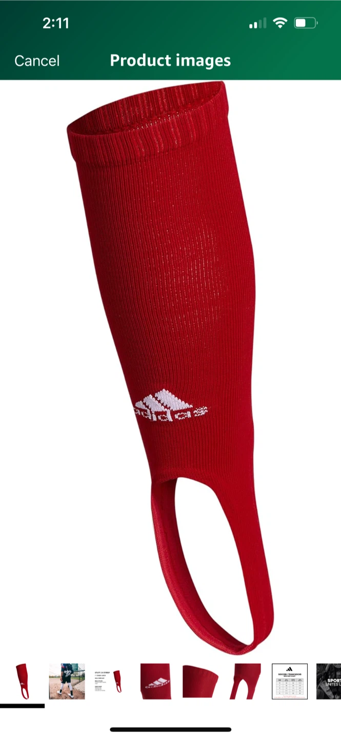 Adidas Utility 2.0 Stirrup Soccer Socks - Size M
