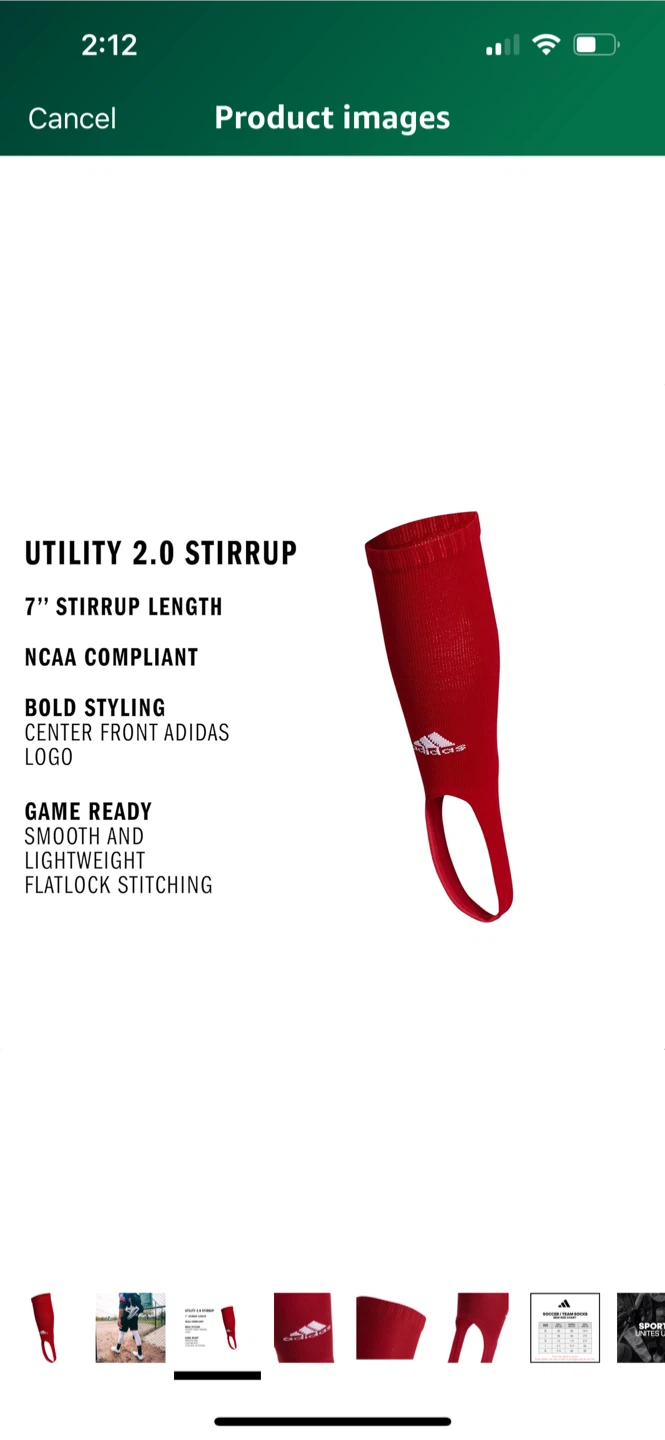 Adidas Utility 2.0 Stirrup Soccer Socks - Size M - photo 3