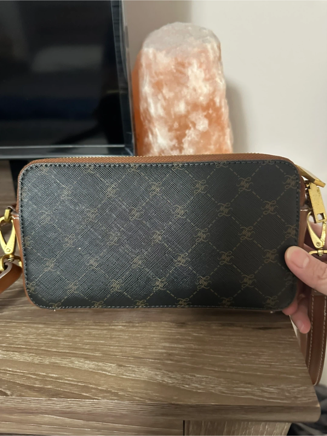 Authentic MNG Brown Crossbody Bag