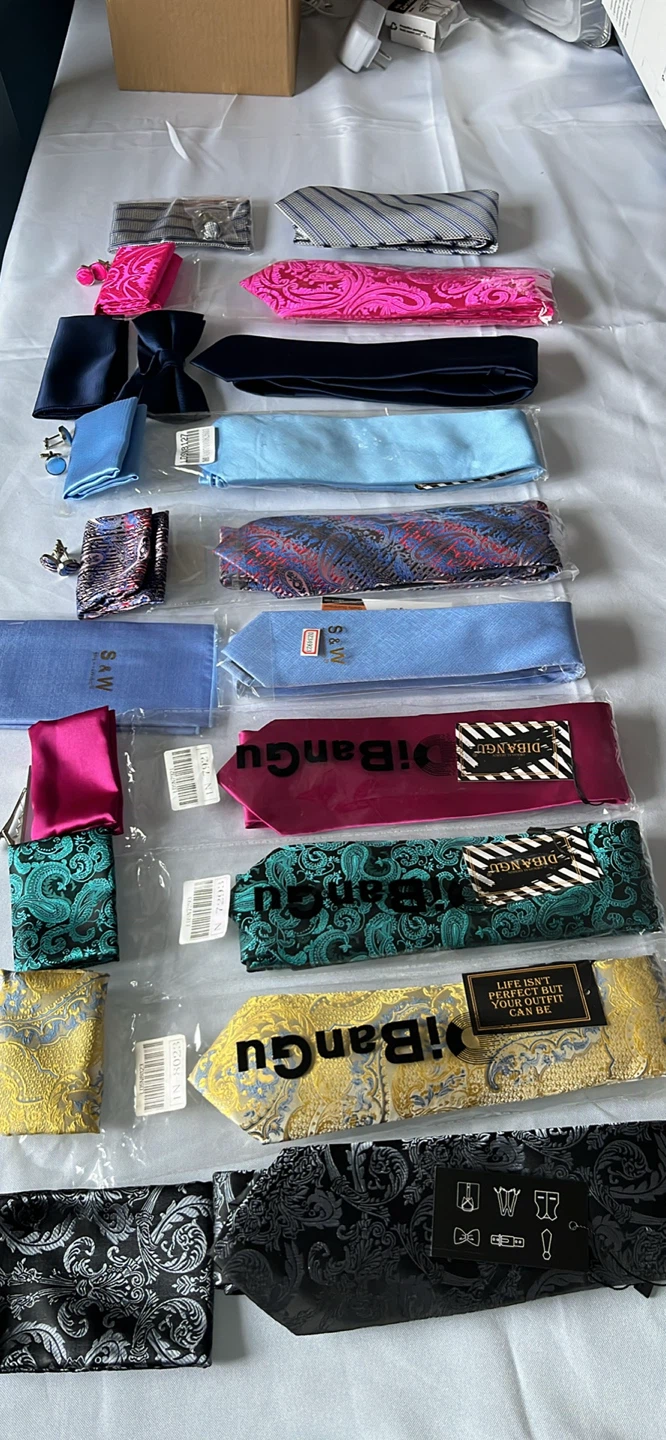 New Dibangu & S&W Tie & Cufflink Sets