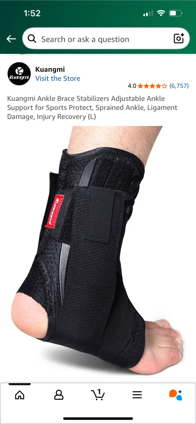 Kuangmi Ankle Brace Stabilizer, Size L - photo 3