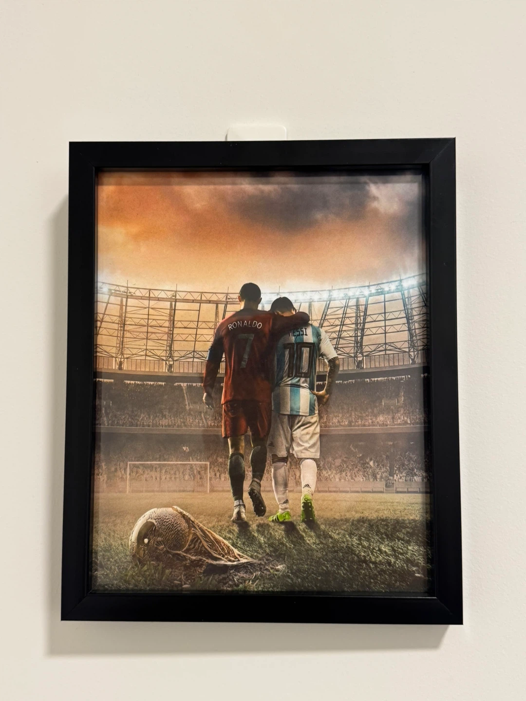 Framed Ronaldo And Messi Wall art (New)