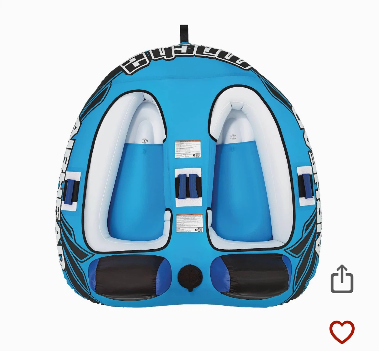 The Airhead Mach 2- water boating 2-rider tube - photo 2