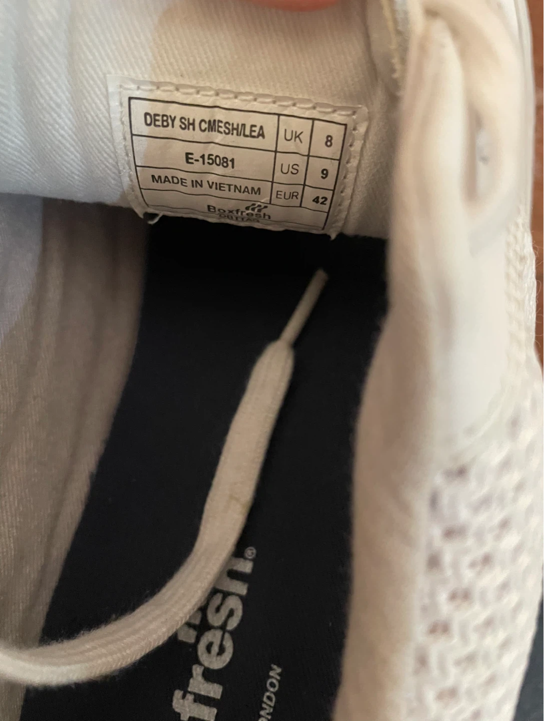 Boxfresh Deby SH CMESH/LEA White Sneakers US 9 - photo 3