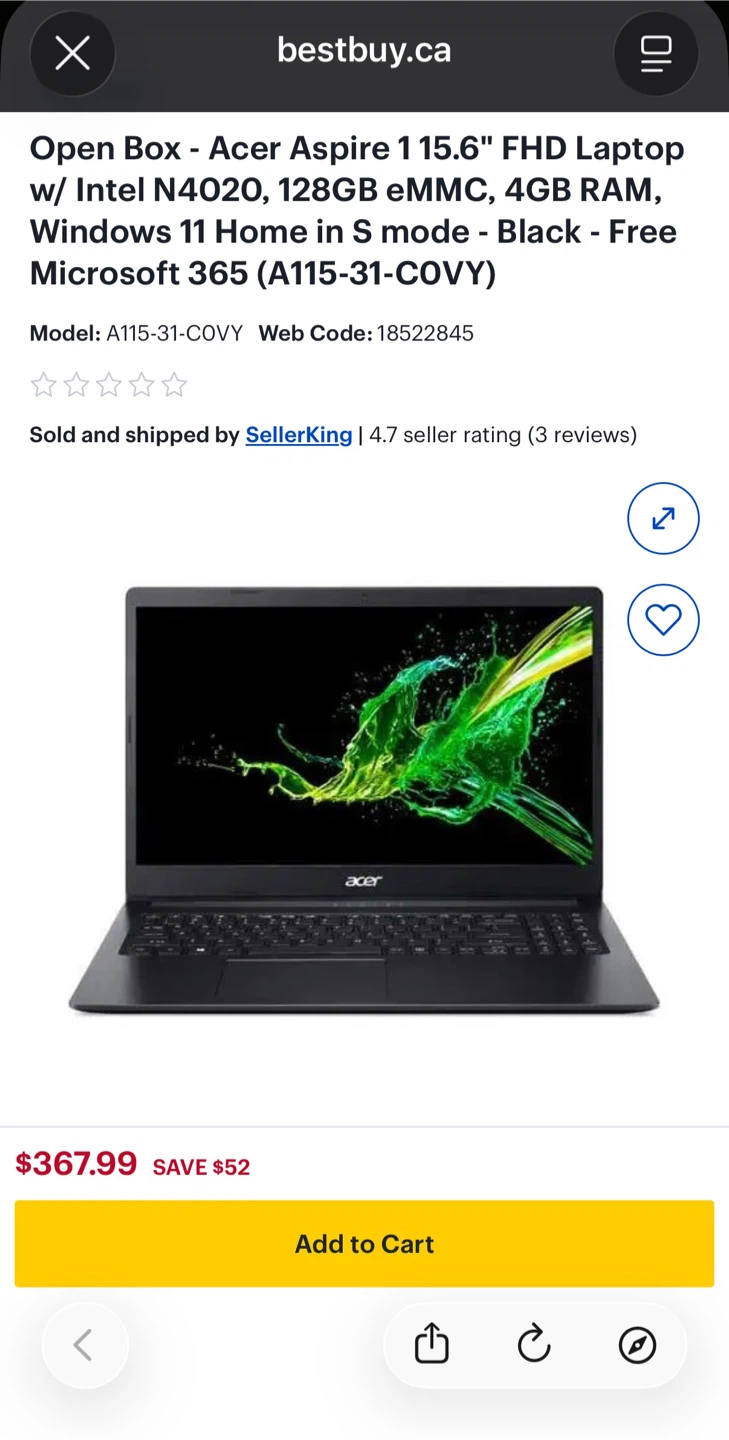 Acer Aspire 1 A115-32 Laptop - photo 4
